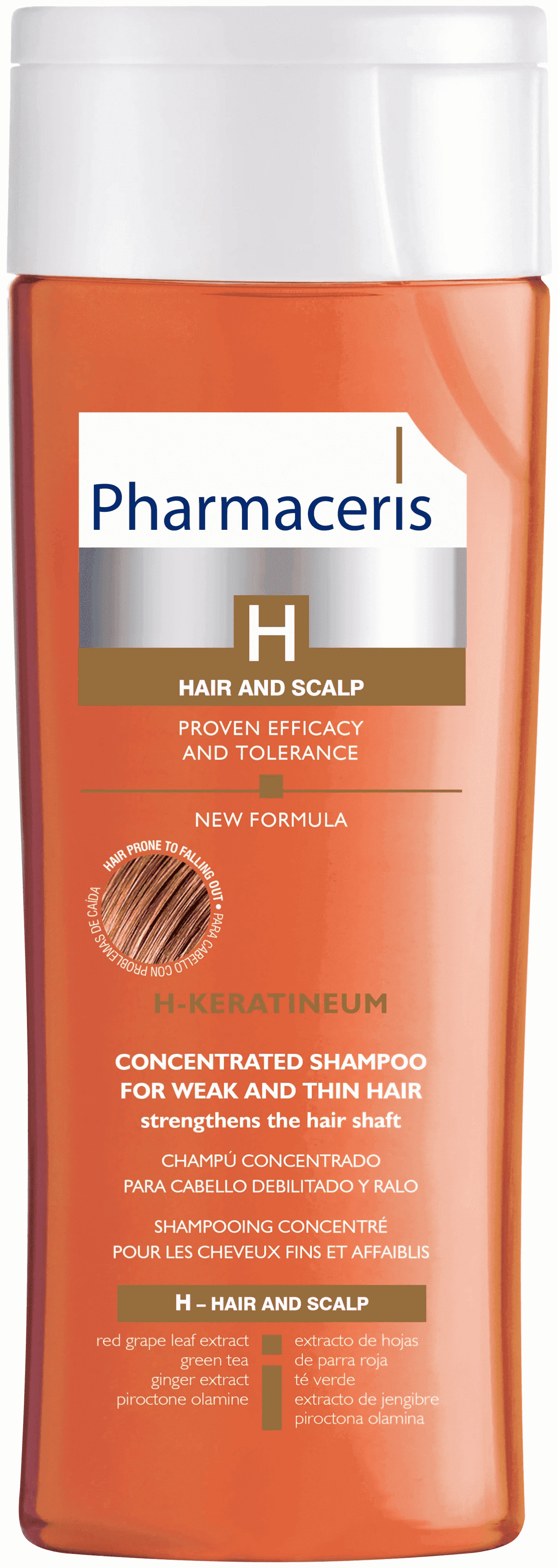 H Zəifləmiş saçlar üçün konsentrat gücləndirici şampun H-Keratineum, 250 ml  thumbnail